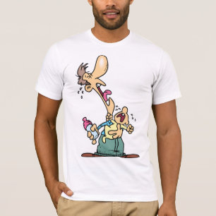 Man Holding A Crying Baby Mens T-Shirt