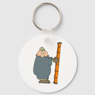 Man Holding A Ladder Key Ring