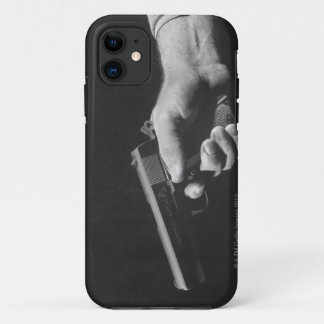Man Holding Gun iPhone 11 Case