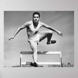 Man Hurdling Poster