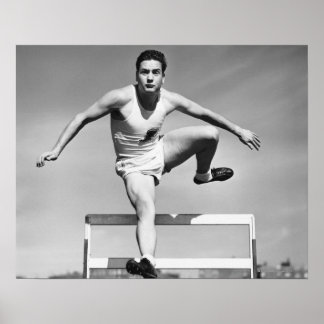 Man Hurdling Poster