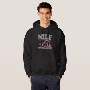 Man I Love Fishing Hooded Sweatshirt