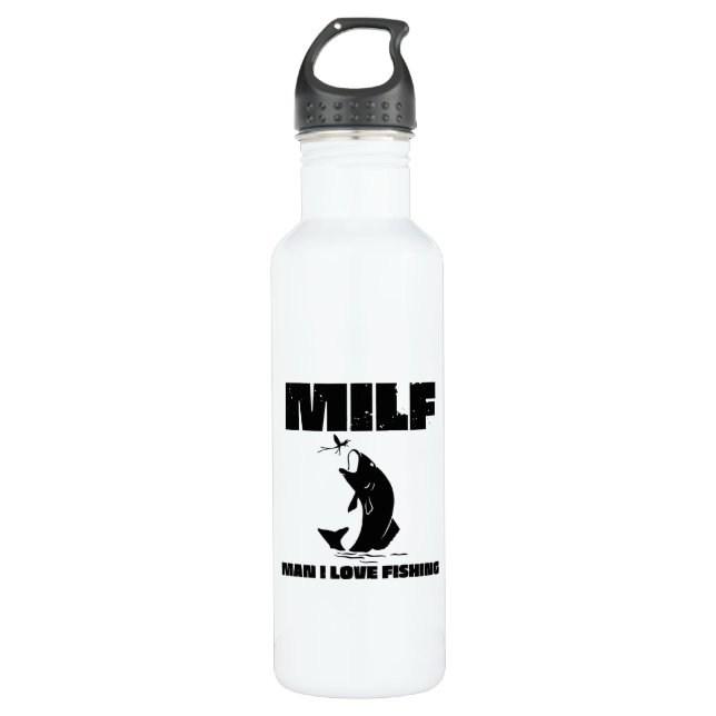 Man I Love Fishing Water Bottle (Front)