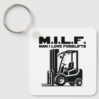 Man I Love Forklifts Key Ring