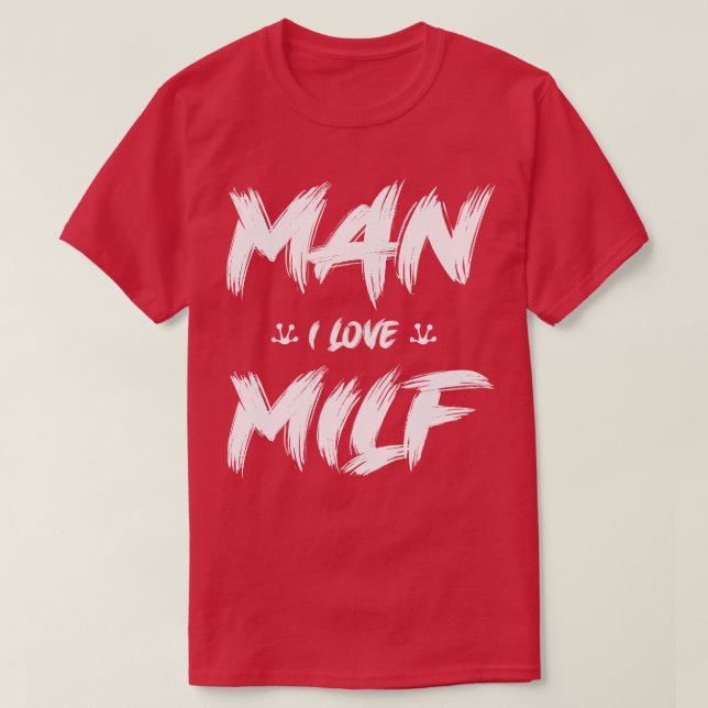 Man I Love Frogs White Text T-Shirt (Design Front)
