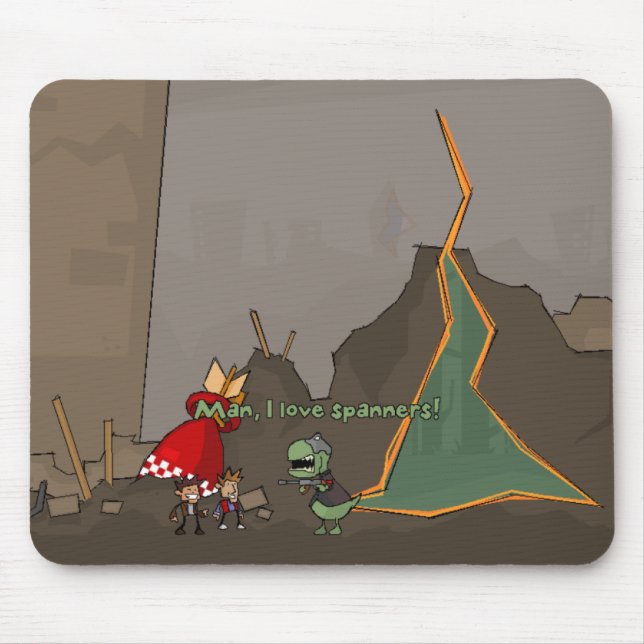 Man, I love spanners! Mouse Mat (Front)