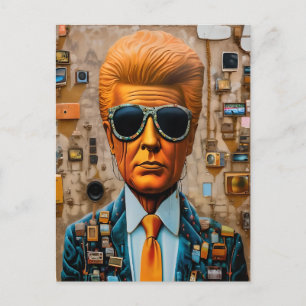 Man in a Decaying Society Postcard