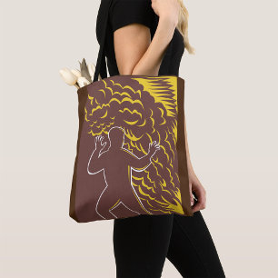 Man In A Fire Tote Bag