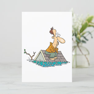 Man In A Flood Invitation