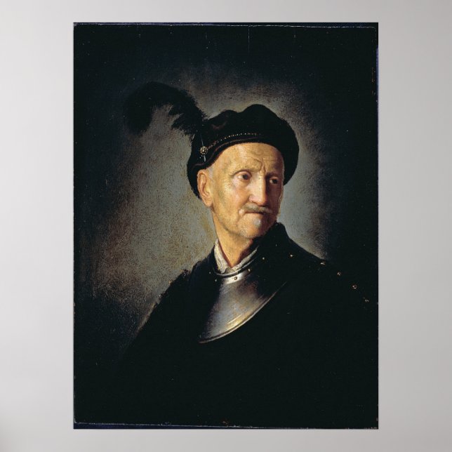 Man in Armour - Rembrandt - c1632 Poster (Front)
