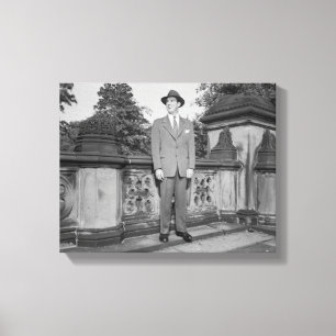 Man in Hat Canvas Print
