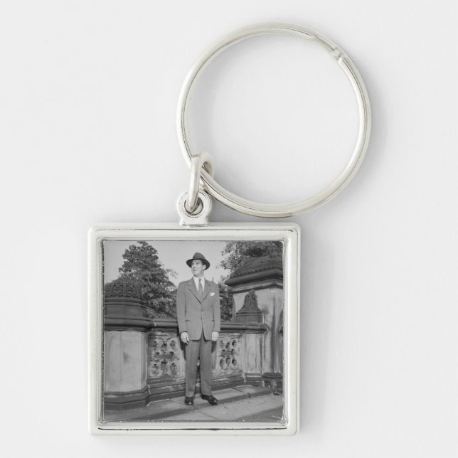 Man in Hat Key Ring (Front)