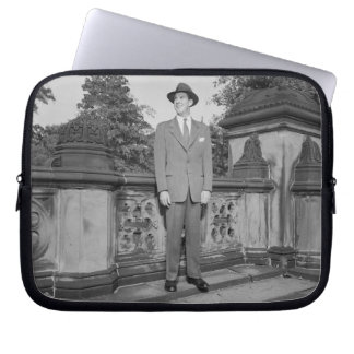 Man in Hat Laptop Sleeve