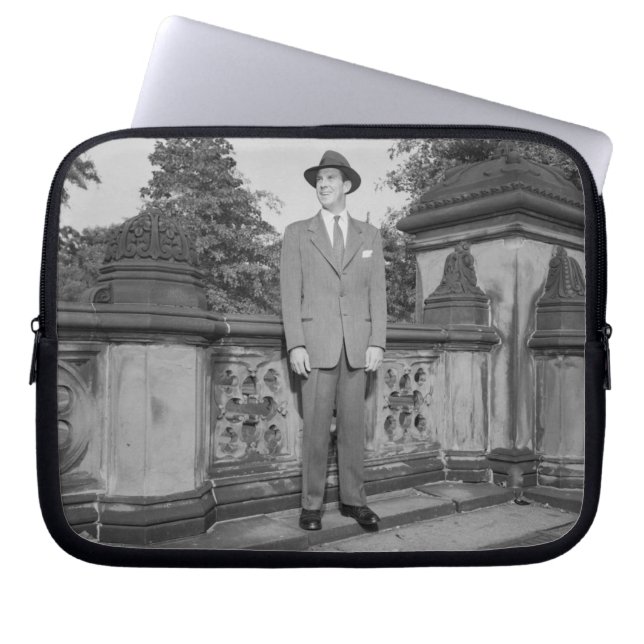 Man in Hat Laptop Sleeve (Front)