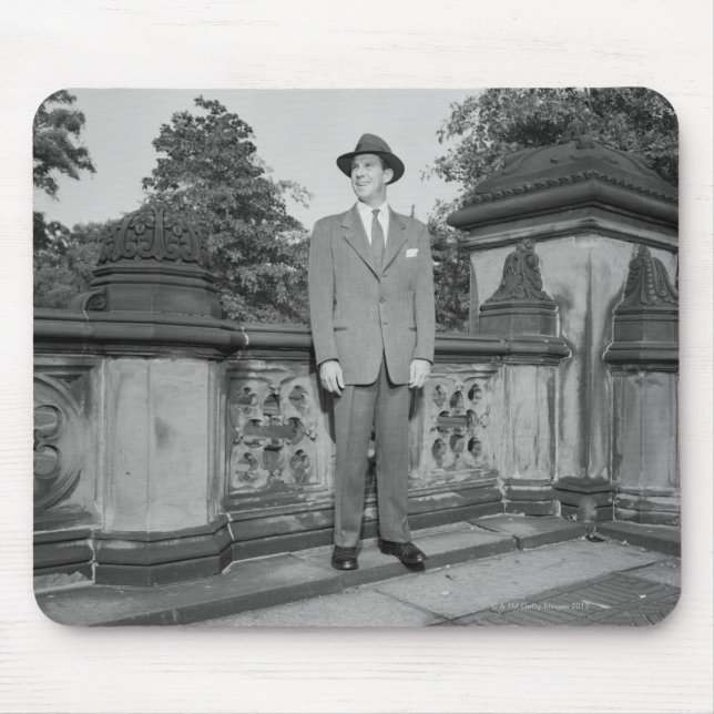 Man in Hat Mouse Mat (Front)