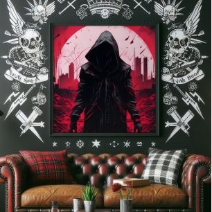 Man in Postapocalyptic World Photo Print