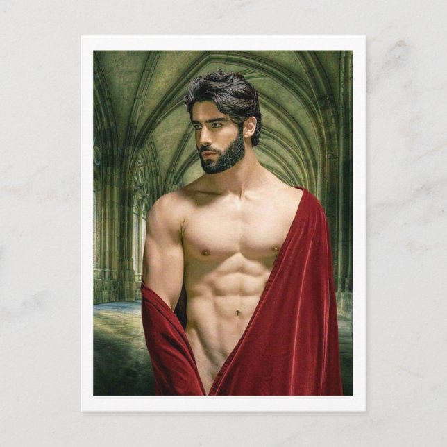 Man in Red Robe   Postcard (Front)