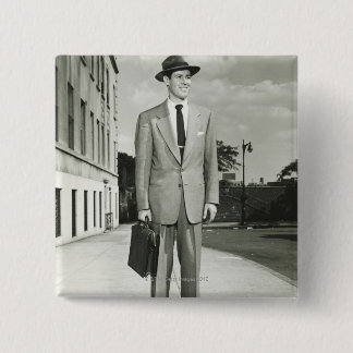 Man in Suit 15 Cm Square Badge
