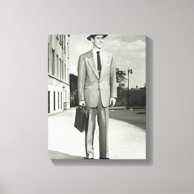 Man in Suit Canvas Print (Front)