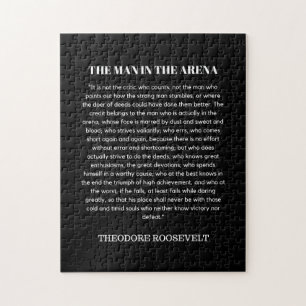 Man In The Arena Theodore Roosevelt Jigsaw Puzzle