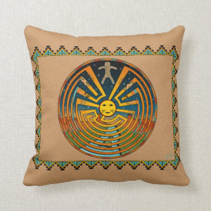Man In The Maze Cushion