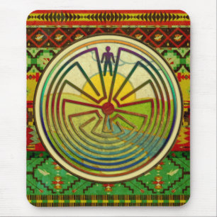 MAN IN THE MAZE landscape + your background Mouse Mat