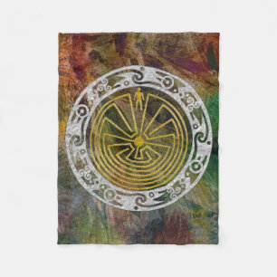 MAN IN THE MAZE ornament + your background Fleece Blanket