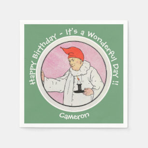 Man in the Moon Mother Goose Birthday Party Items  Napkin