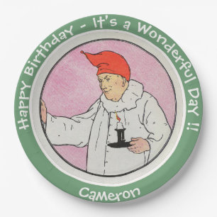 Man in the Moon Mother Goose Birthday Party Items  Paper Plate