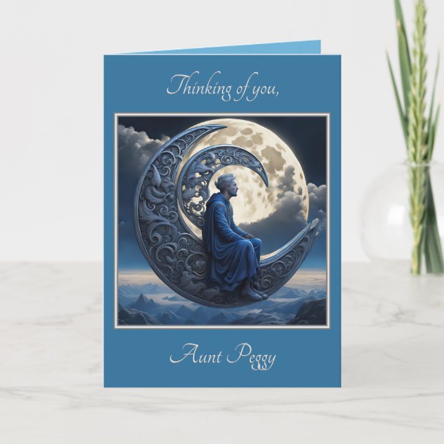 Man In The Moon (Set 2402-28A #1) Note Card  (Front)