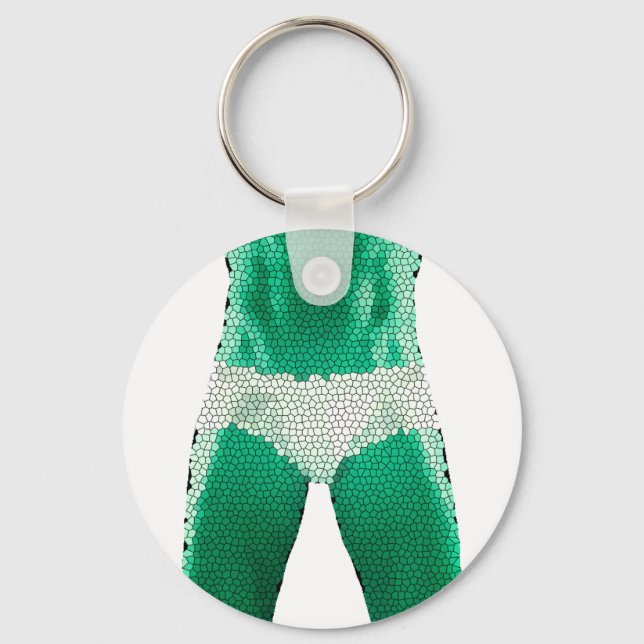 Man in Underwear Key Ring (Front)