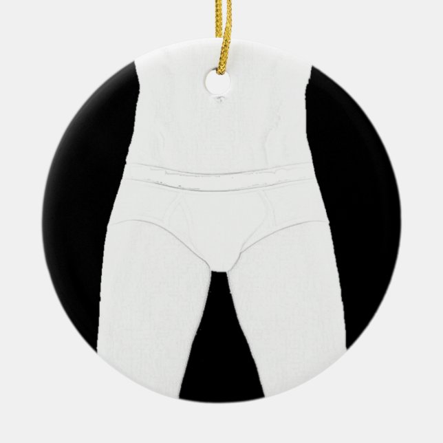 Man in Underwear Ornament (Front)