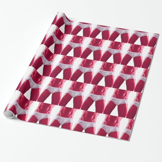 Man in Underwear Wrapping Paper (Unrolled)
