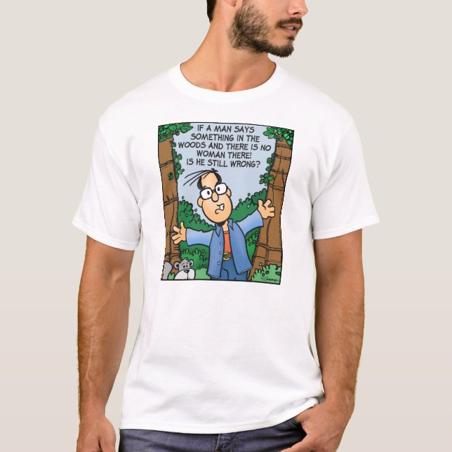 Man in Woods T-Shirt (Front)