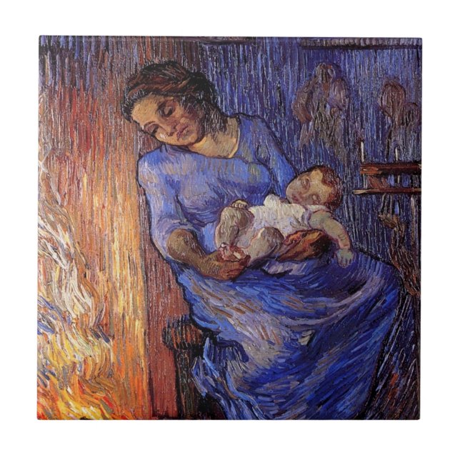Man is at Sea by Vincent van Gogh Tile (Front)