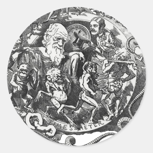 Man Is But A Worm Classic Round Sticker (Front)
