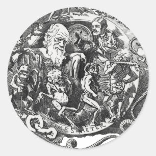 Man Is But A Worm Classic Round Sticker