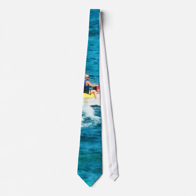 Man Jet Skiing Tie (Front)