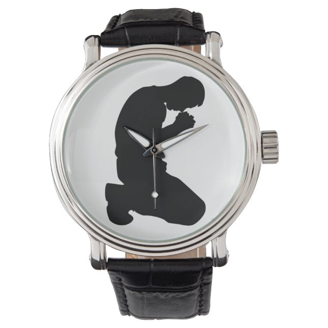 MAN KNEELING IN PRAYER WATCH (Front)