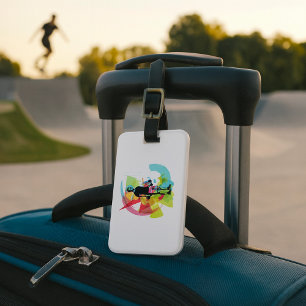 Man Lifting Weights  Luggage Tag