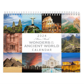 Man-Made Wonders of the Ancient World 2024  Calendar