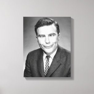 Man Making Face Canvas Print