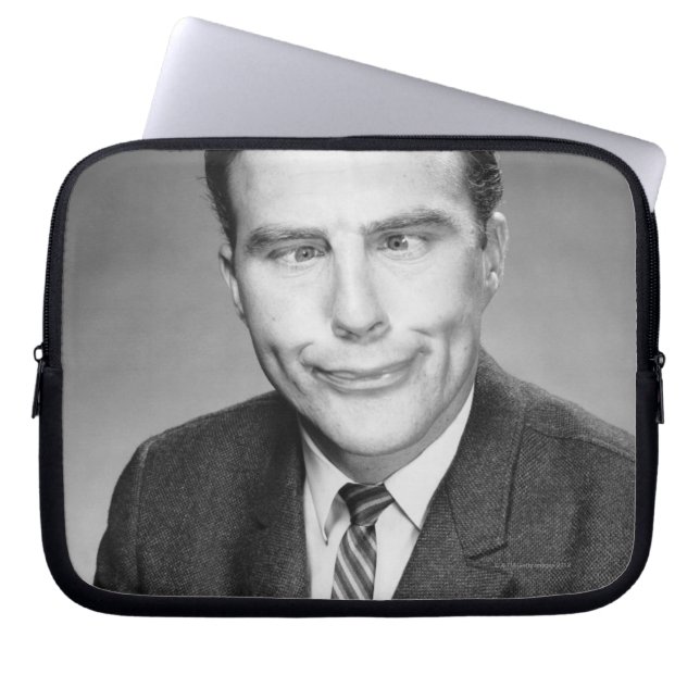Man Making Face Laptop Sleeve (Front)