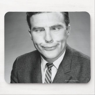 Man Making Face Mouse Mat