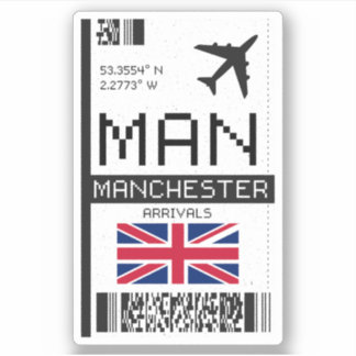 MAN Manchester, England Airport Boarding Pass