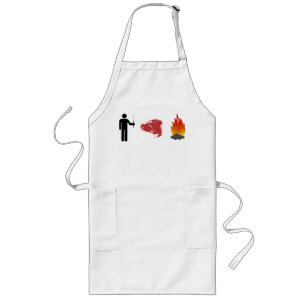 Man. Meat. Fire. Long Apron