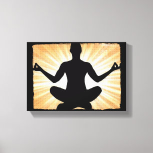 Man Meditation Zen Canvas Wall Art