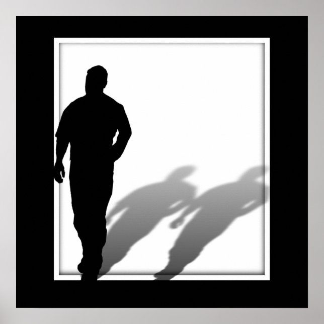 Man Missing Man Silhouette Poster (Front)