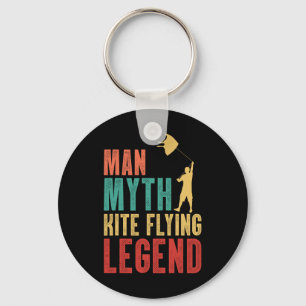 Man Myth Kite Flying Legend Kite Climbing Stunt Ki Key Ring