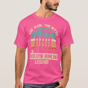 Man Myth Legend Dad Candlepin Bowling T-Shirt